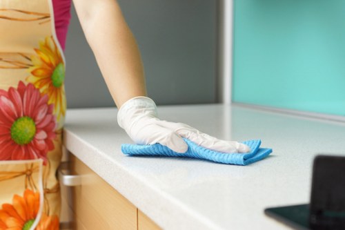 House clearance team sorting reusable and removable items in a West London home
